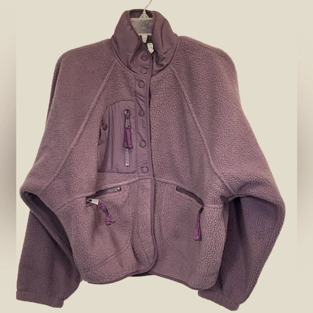 FREE PEOPLE Movement Hit the Slopes Jacket in Purple Size S - Picture 2 of 13